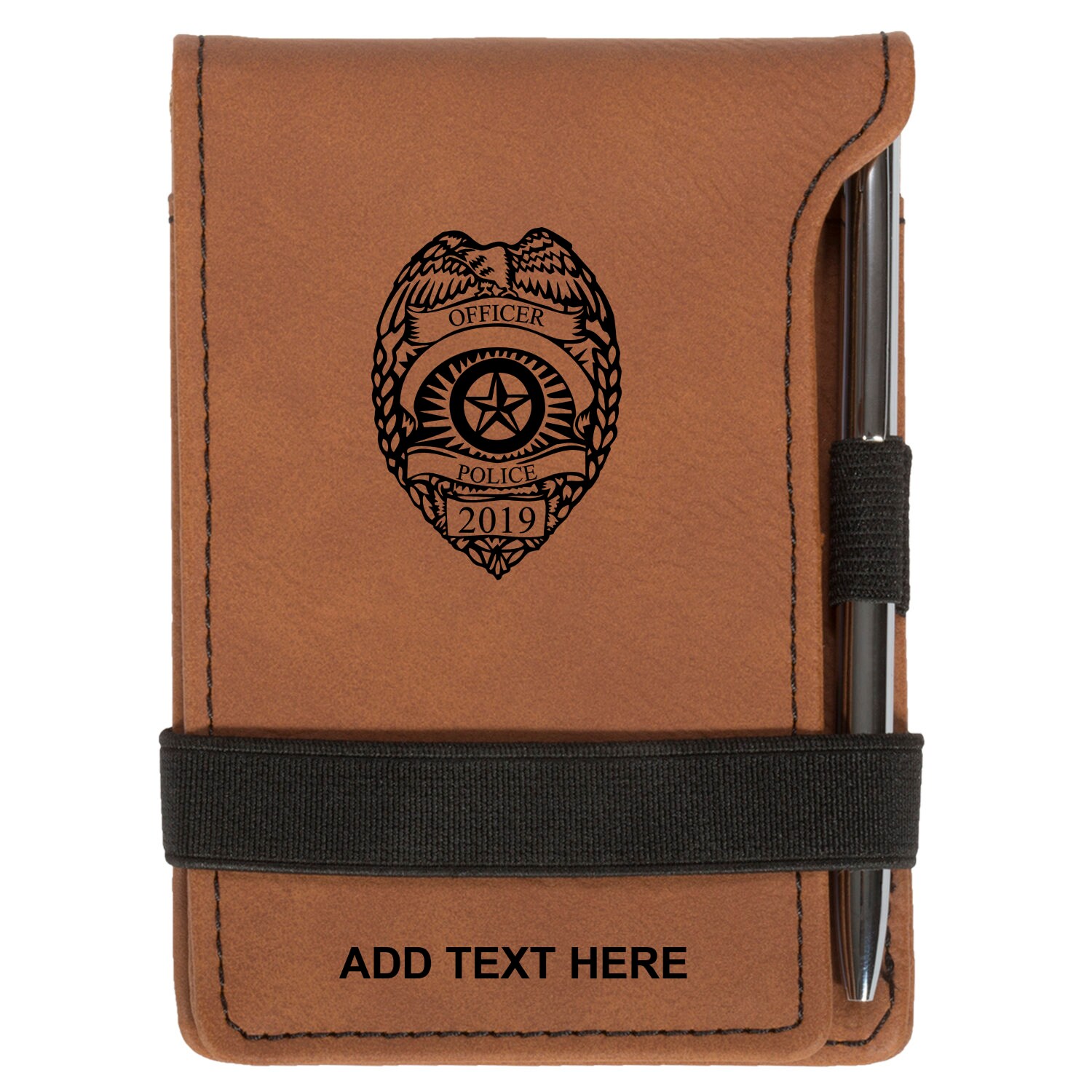 Personalized Police Badge Notepad with Pen Custom Name Etsy