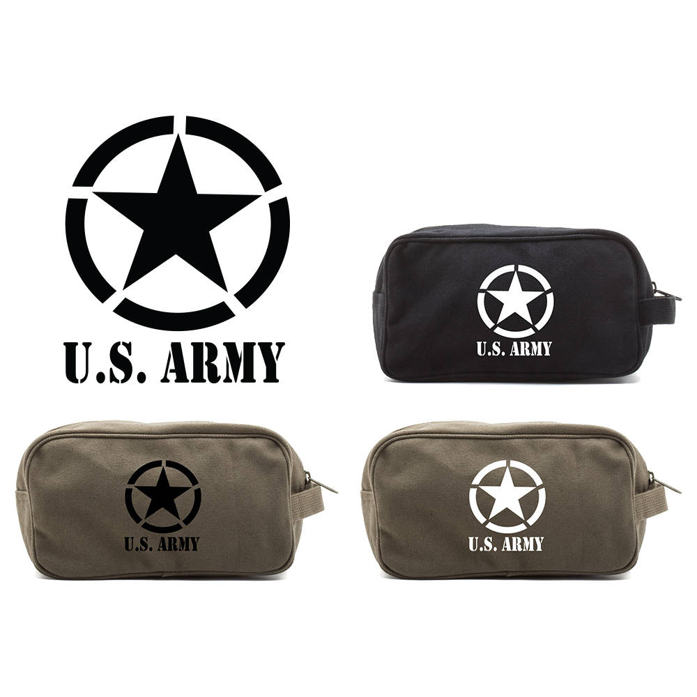 U.S. Army Canvas Toiletry Bag for Men Military Shaving Dopp Etsy