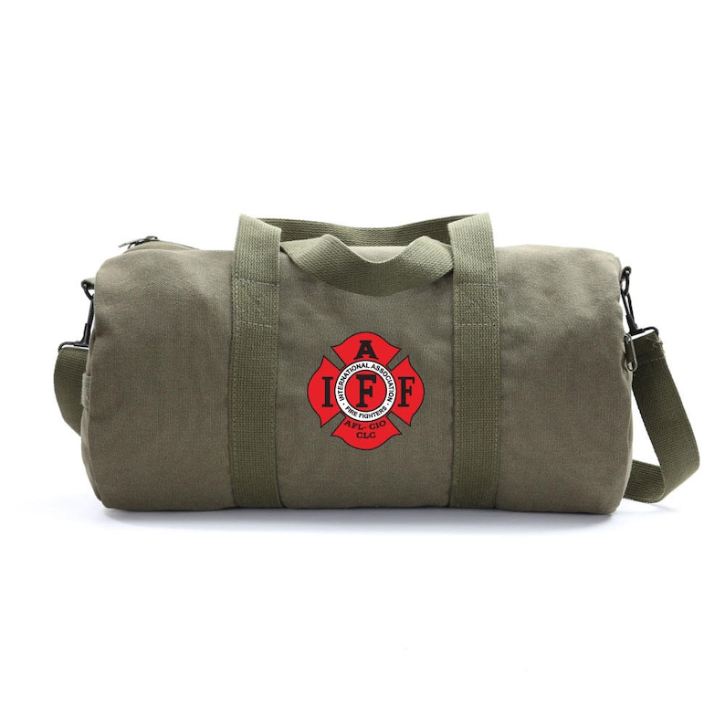 IAFF Firefighters Duffle Bag Canvas Weekender & Gym Bags Etsy