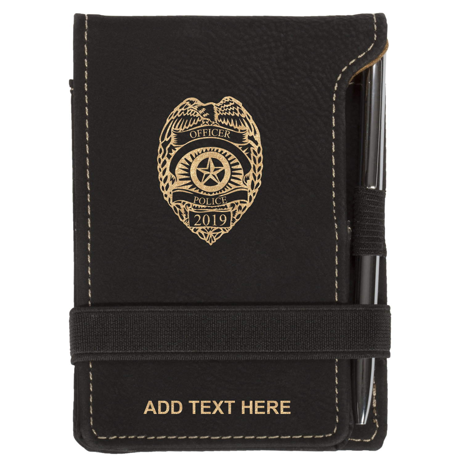 Personalized Police Badge Notepad with Pen Custom Name Etsy