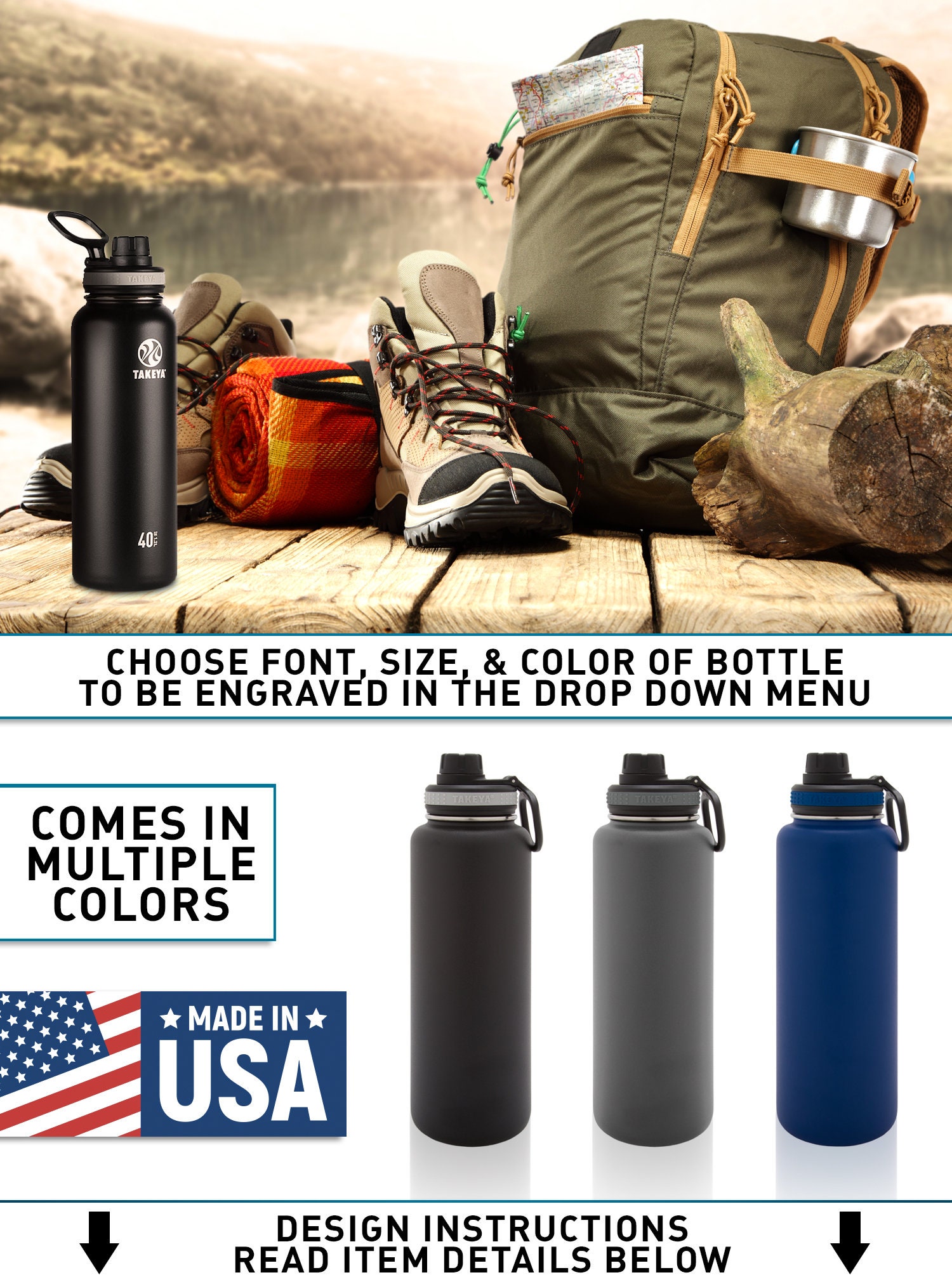 Jeep Themed Custom Engraved Water Bottle Stainless steel Etsy