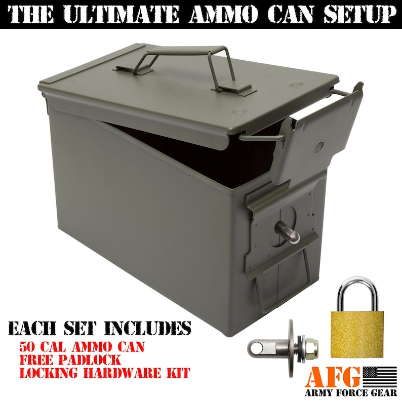 Ammo Box Locking Hardware Kit Storage Box Turns your Ammo Can Etsy