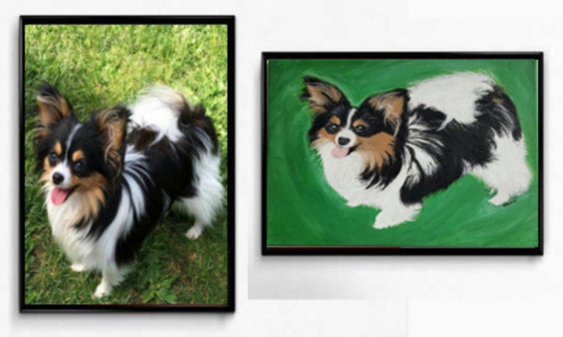 Dog Mom Birthday Gift Anniversary Gift Pet Portrait Pet Memorial Pet Painting Pet Painting Dog Painting Custom Pet Portrait