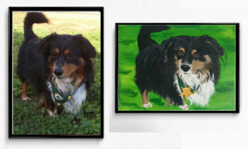 Dog Mom Birthday Gift Anniversary Gift Pet Portrait Pet Memorial Pet Painting Pet Painting Dog Painting Custom Pet Portrait