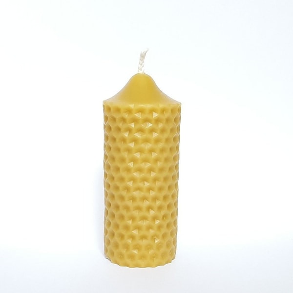 Solid Honeycomb Beeswax Candle - Large Candle - Unscented Candle - Honey Scented Candle -Beeswax Candle - Christmas Candle-Bienenwachskerzen