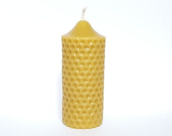 Solid Honeycomb Beeswax Candle - Large Candle - Unscented Candle - Honey Scented Candle -Beeswax Candle - Christmas Candle-Bienenwachskerzen