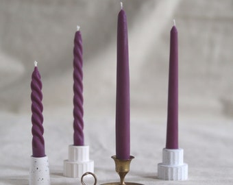 Selection of Dining Candles | Winter Colour Candle | Dining Table | Taper Candle | Twisted Candle | Large Dinning Candles | Tall Candle