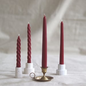 Selection of Dining Candles | Winter Colour Candle | Dining Table | Taper Candle | Twisted Candle | Large Dinning Candles | Tall Candle