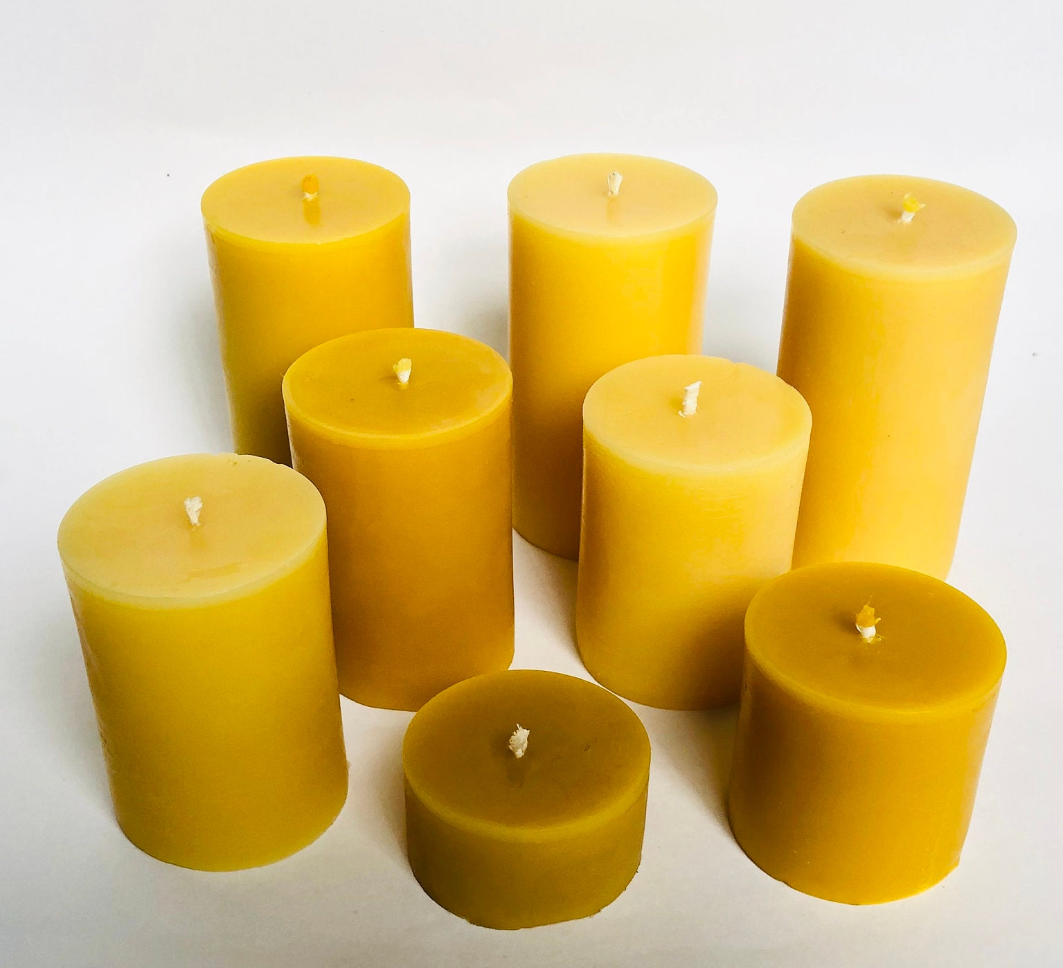 100 Pure & Natural Beeswax Candles Unscented Candle Anti Etsy