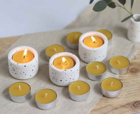 Scented Tealight Candles Natural Scents Beeswax Tea Lights Candle