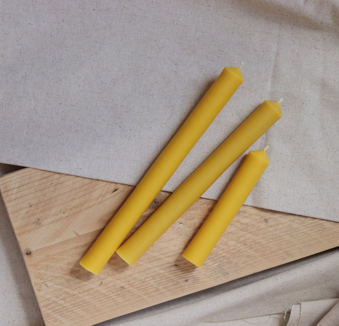 Beeswax Baptism Candle Christening Candle Baptismal Etsy UK