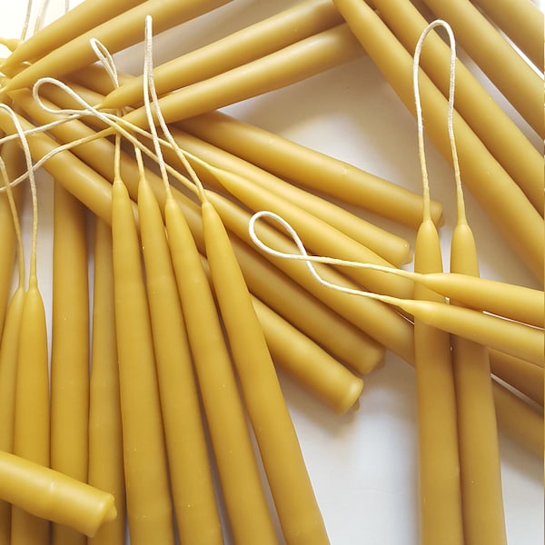 Taper candle, Dinner candle,Bienenwachskerzen,Beeswax tapers,Chandelier candle,Bulk pack,Hand dipped,Candlestick,Candle pack,Organic beeswax