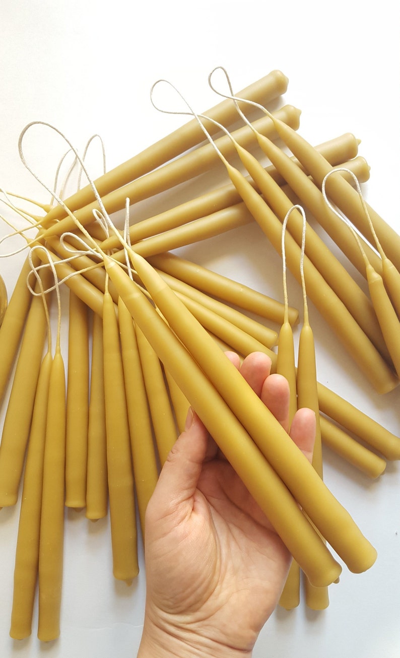 Taper Beeswax Candles Aromatherapy Candles Beeswax Candle Etsy UK