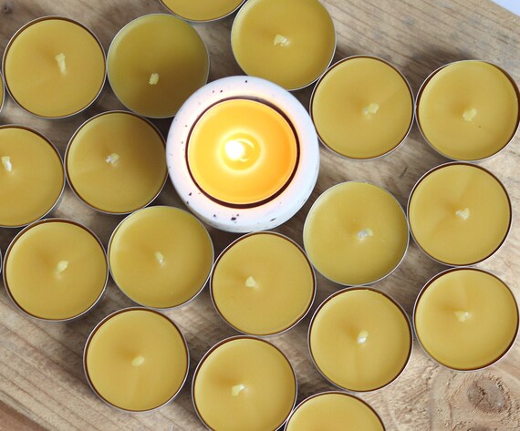 Yellow tea light candles deals