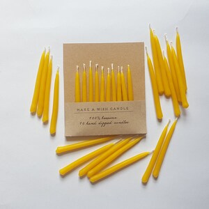 Birthday Beeswax Candles Birthday Candles Party Candles Outdoor Candles Eco Friendly Small Candles Clean & Healthy Candles Cake image 3