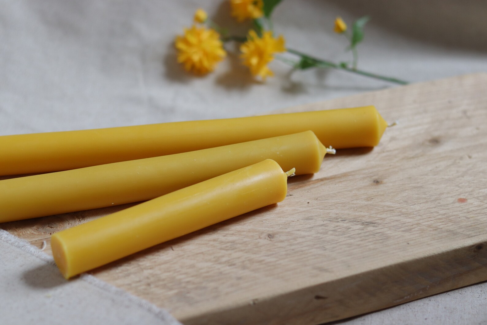 Beeswax Baptism Candle Christening Candle Baptismal Etsy UK