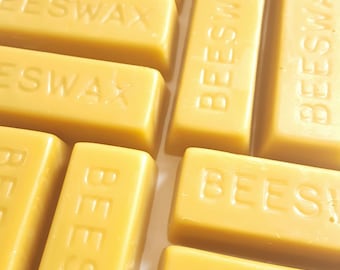 Pure Beeswax Blocks – Natural, Filtered, Cosmetic Grade (1oz)