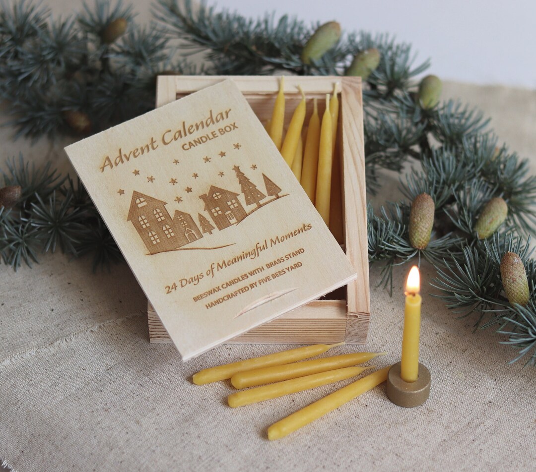 Candle Advent Calendar,countdown Candle ,christmas Candle, Advent Candles, Christmas Candles