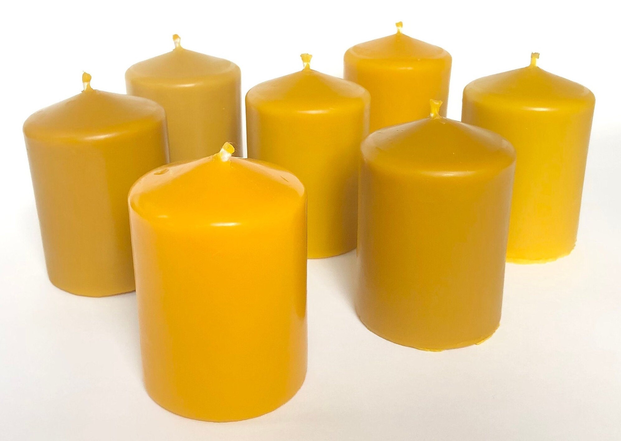 100 Pure & Natural Beeswax Candles Unscented Candle Anti Etsy UK