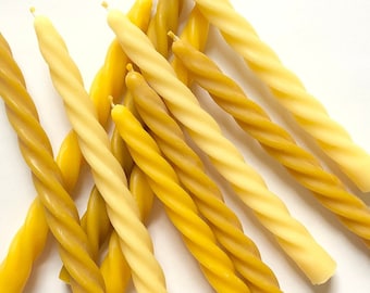 Taper candle, Dinner candle,Twisted taper,Beeswax tapers,Chandelier candle,Bulk pack,Candlestick,Candle pack,Spiral beeswax dinner candle