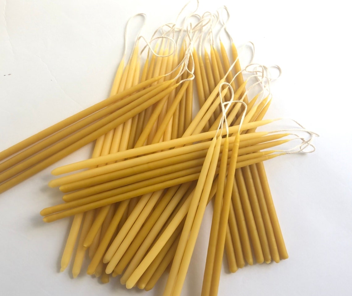 Religious Beeswax Candles Smokeless and Dripless Candle Etsy