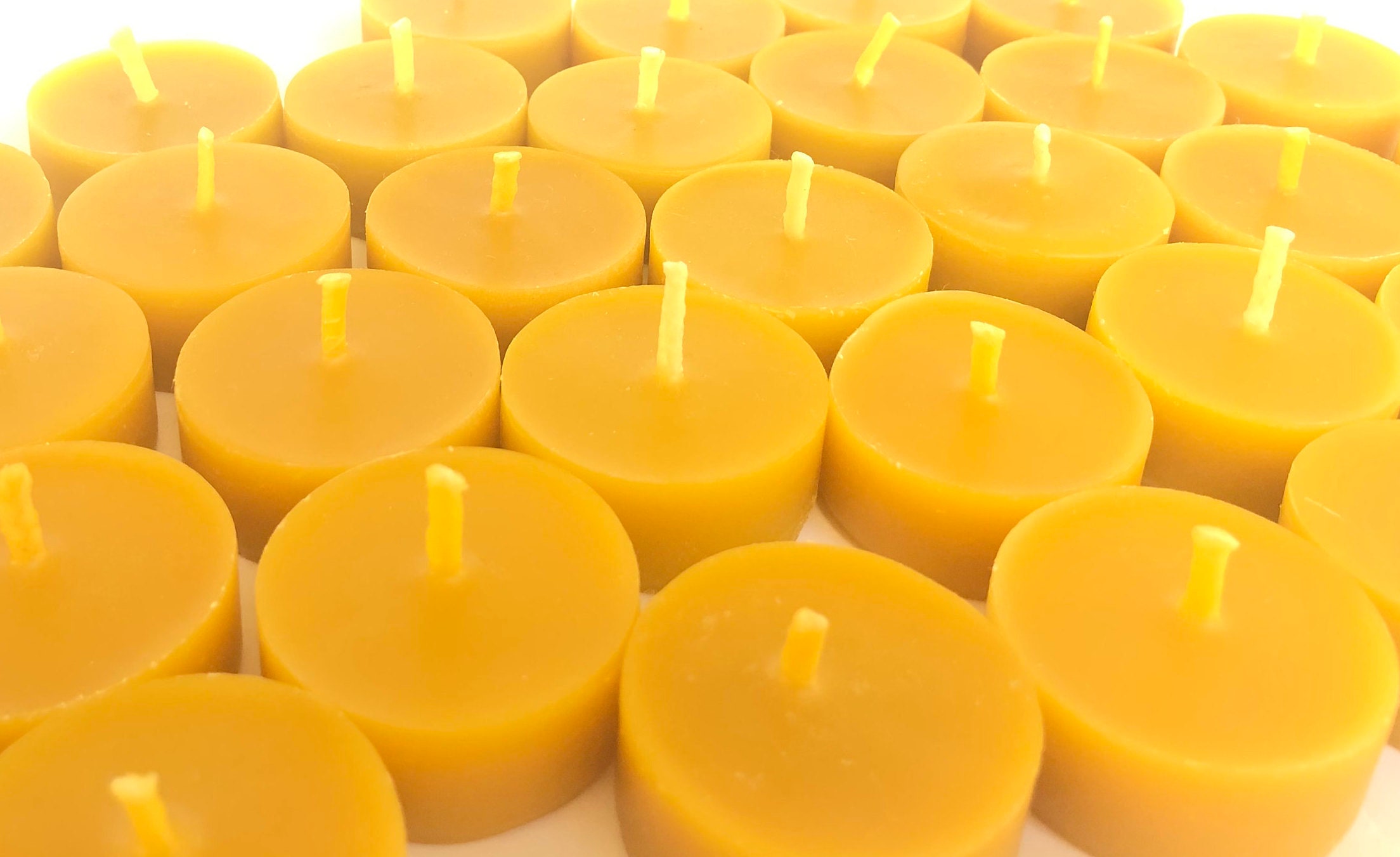 Beeswax Tealight Candle Refills / Without Cups BULK – Bees Light