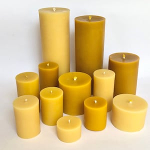 100% beeswax -Sustainable home-Wellness-Environmental friendly -Beeswax pillar-Raw beeswax-Block candle-Bee wax-Natural living-Giant pillar