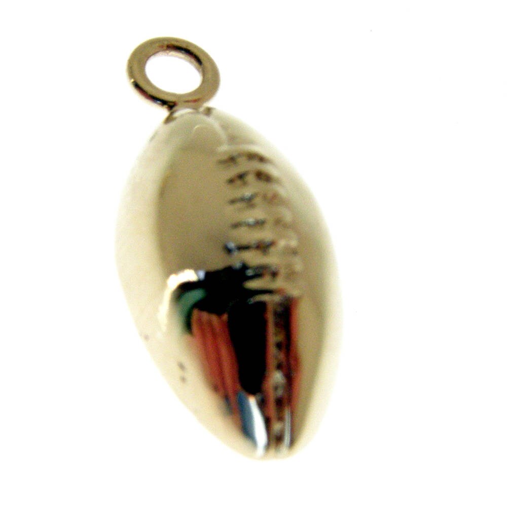 9 Carat Gold Rugby Ball Charm. Fully Hallmarked 9 Carat Gold Etsy UK