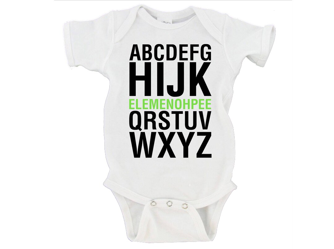 Alphabet Elemenohpee | Funny Humor Joke Baby Bodysuit - Etsy
