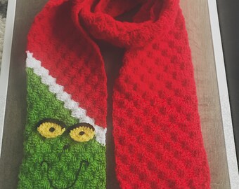 Grinch Scarf Etsy