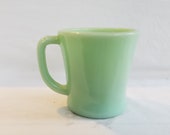 Fire King Vintage Jadeite 8 ounce D-Ring Coffee Mug
