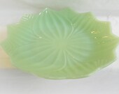 Fire King Lotus Jadeite Plate