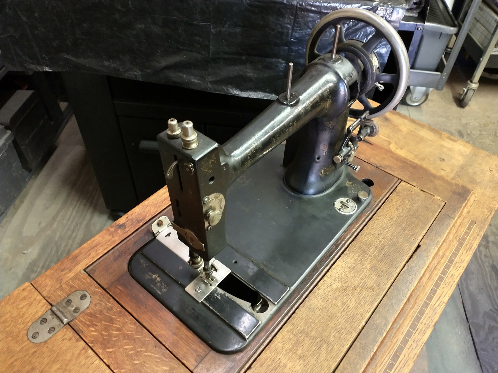 Antique White Rotary Sewing Cabinet and Machine. Not Working - Etsy