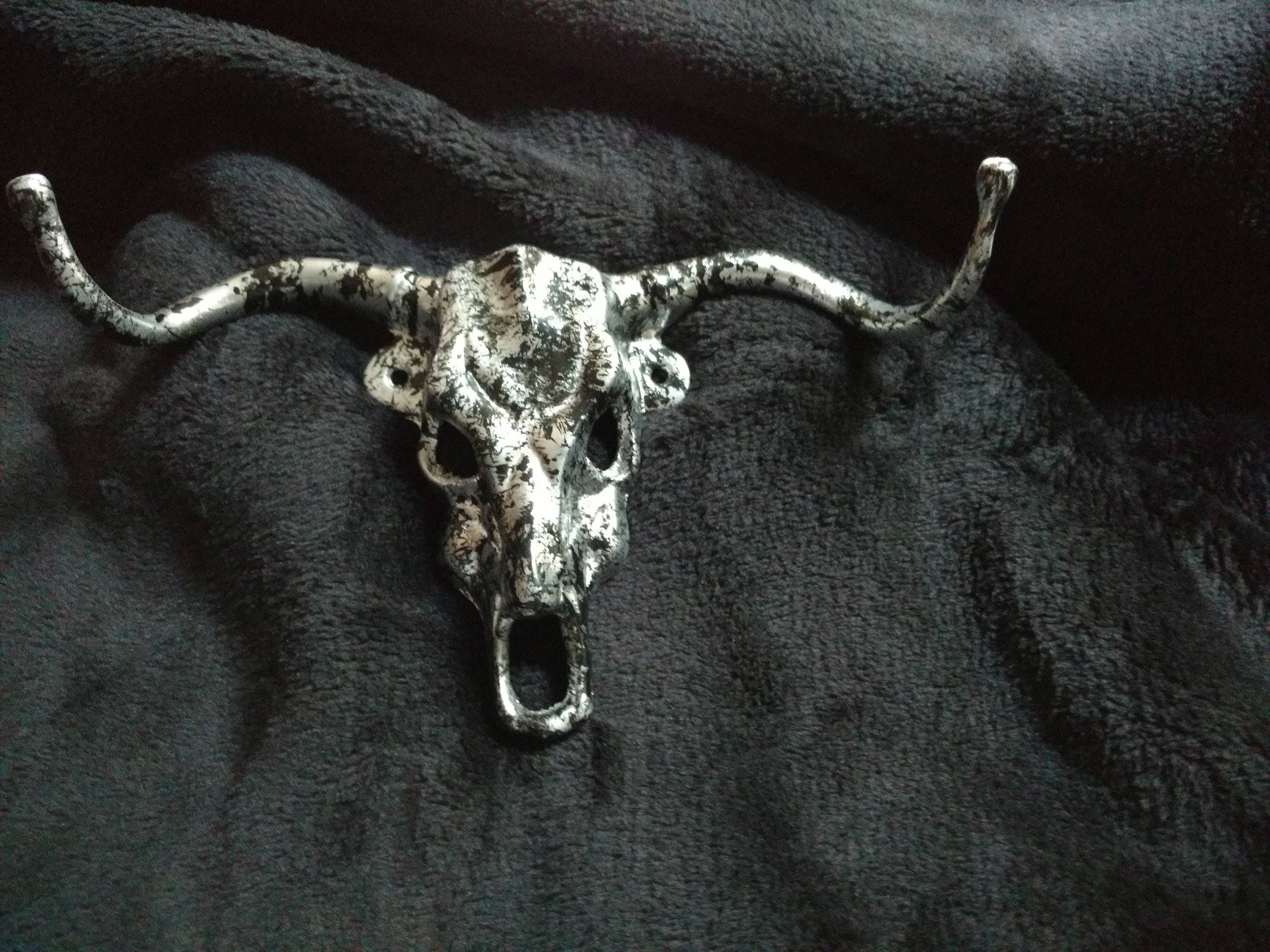 Vintage Metal Steer/Cow Skull Refined Free Shipping Etsy.de