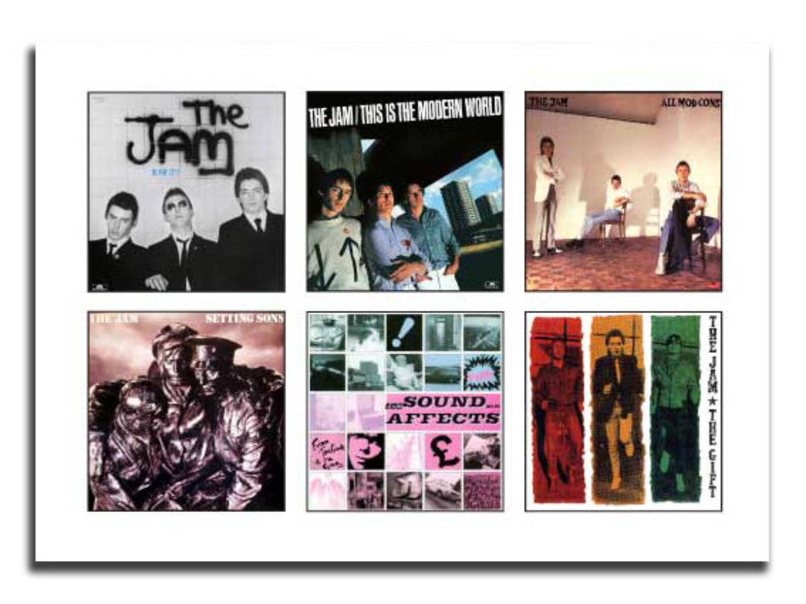 THE JAM Vinyl Albums Unframed Art Print In the City Setting Etsy