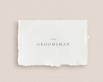 Groomsman Proposal Card | To My Groomsman Card | Wedding Party Favour | Wedding Proposal Card