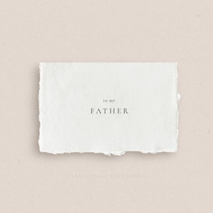 Biglietto per mio padre / Biglietto per il giorno del matrimonio della sposa e dello sposo / Bomboniera per la festa di nozze / Biglietto per proposta di matrimonio / Biglietto di ringraziamento per il matrimonio