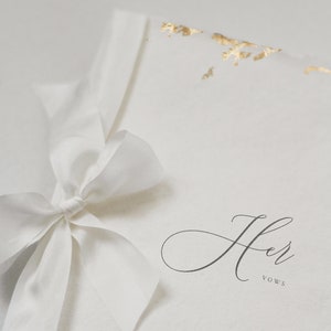 His & Hers Set Hochzeitsgelübde | Set von Gelübdebücher Seidenband | Personalisierte unsere Gelübde | Braut Geschenk | Engagiert | Personalisiertes Hochzeitsgeschenk
