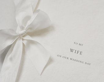 Husband & Wife Set Wedding Vow Books | Set of Vow Books Silk Ribbon | Personalised Vows | Personalised Bride Groom Wedding Gift