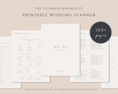 Wedding Planner Printable | Wedding Planner Kit | Wedding Binder | Minimalist Digital Wedding Planner | Wedding Planner Organiser
