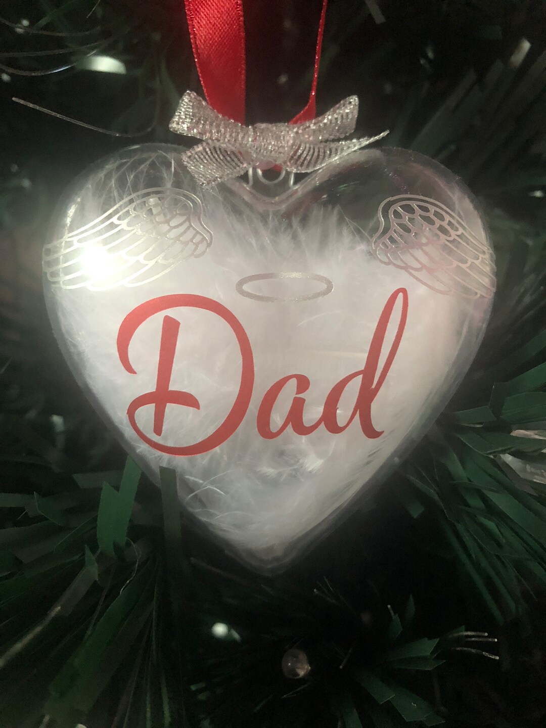 Personalised Family Remembrance Christmas Christmas Bauble Etsy UK