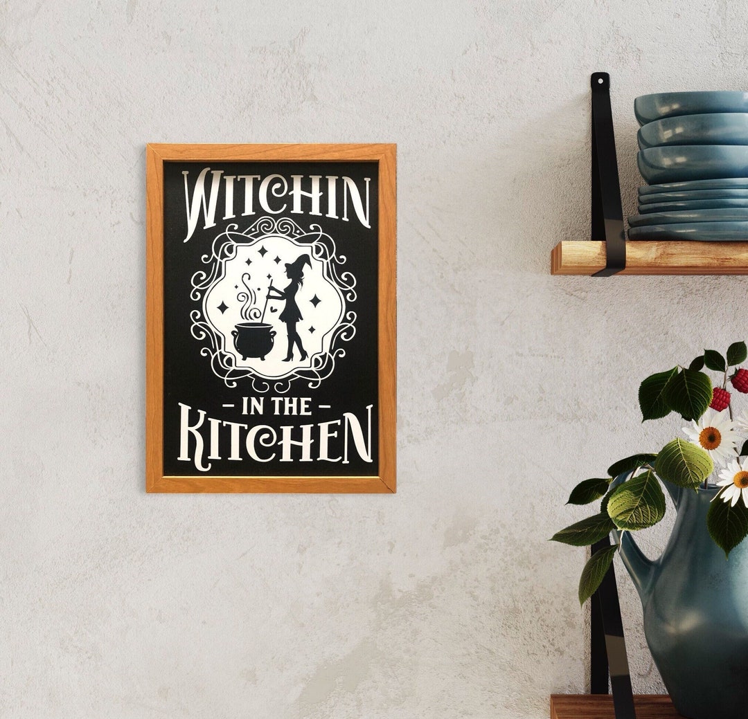 Kitchen Witch Décor Kitchen Wall Art Witches Kitchen Witchy - Etsy