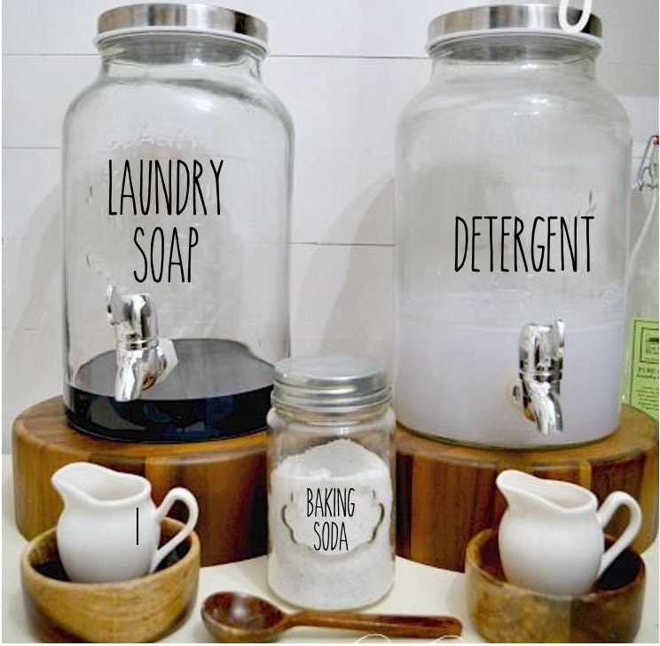 Rae Dunn Inspired / Modern Farmhouse Laundry Label Decals / Cleaning &  Organization/ Set of 42