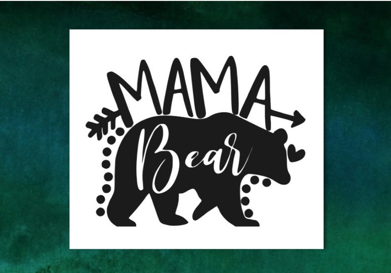 Mama Bear / Vinyl Decal | Etsy
