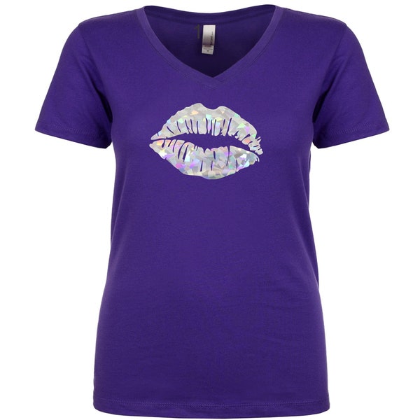 Glitter Lips Iron On, Sexy Lips Iron on, Ready to Press, Lips Iron On, Red Lips Iron On, Red Lips Transfer