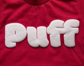 Custom Puff Print, 3D Puff HTV, Custom Iron On Letters, Custom Puff Design, Personalized Text, Ready To Press, Puff Prints