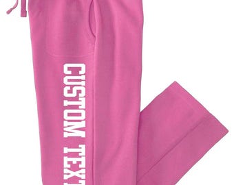 Custom Unisex Sweatpants, Your Text Here, Unisex Joggers