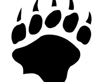 Bear Paw Vinyl Decal