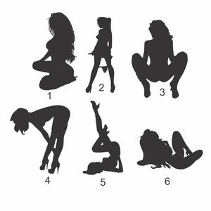 Sexy Girl Decal, Stripper Sticker, Pole Dancer Vinyl Decal
