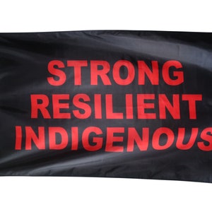 Strong Resilient Indigenous Flag: 5ft x 3ft (150 x 90 cm)